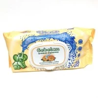 Мокри кърпи Bebelan с капак невен и лайка 80броя