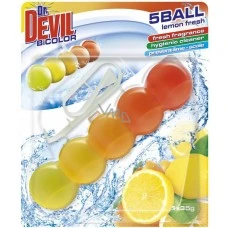 Ароматизатор за тоалетна Dr.Devil Bicolor топчета Lemon Fresh  55гр